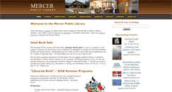 Desktop Screenshot of mercer.wislib.org
