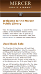 Mobile Screenshot of mercer.wislib.org