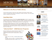Tablet Screenshot of mercer.wislib.org