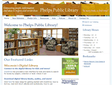 Tablet Screenshot of phelps.wislib.org