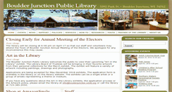 Desktop Screenshot of boulderjunction.wislib.org